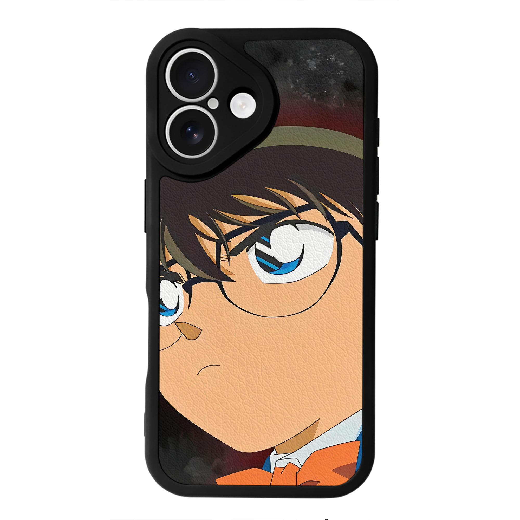 （画像用） 名探偵コナン Detective Conan 【iPhone 16シリーズ対応】シリコンスマホケース（レザー調） 材質：シリコン